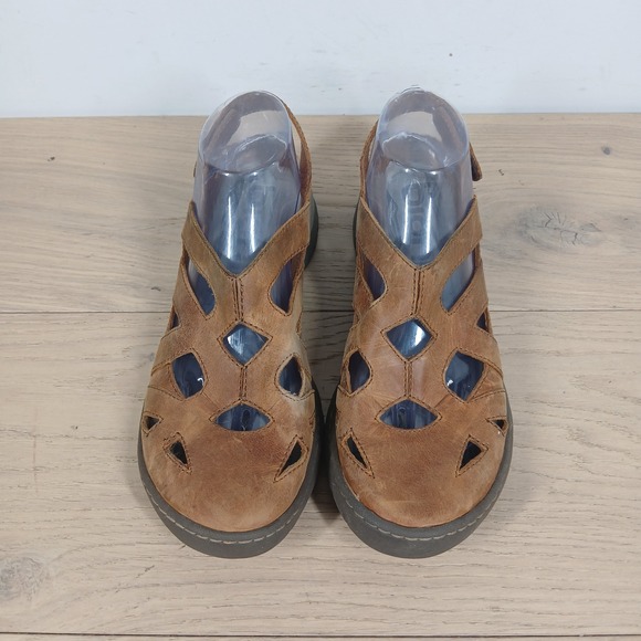 Vionic Sandals Women 8.5M Brown Suede Closed Toe Comfort Casual Summer Slingback - Picture 6 of 11